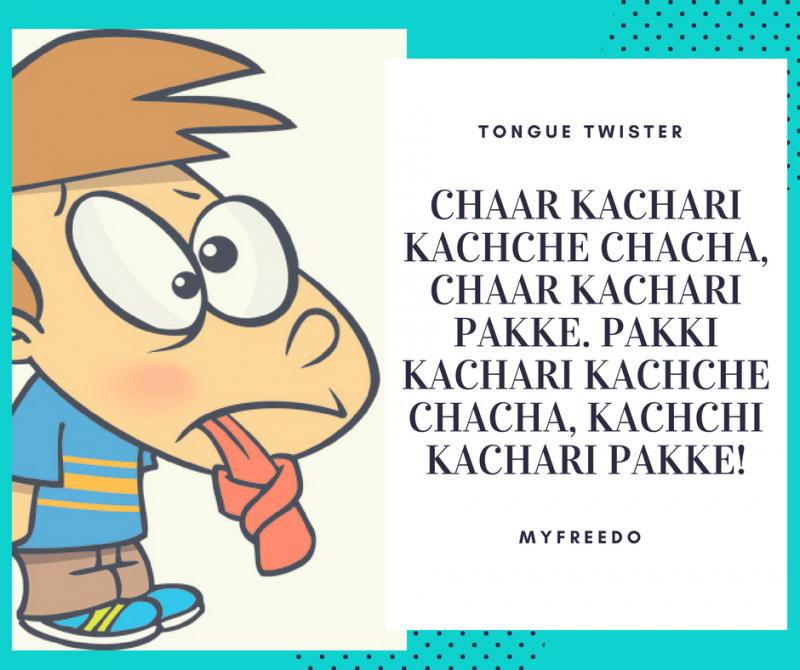 Tongue Twisters in Hindi
